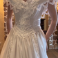 Robe de mariée beauté A-Line, décolleté en cœur, plissée, D3302