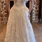 Robe de mariée beauté A-Line, décolleté en cœur, plissée, D3302