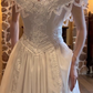Robe de mariée beauté A-Line, décolleté en cœur, plissée, D3302