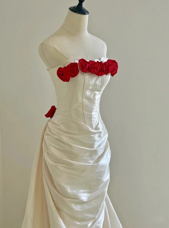 Beauty Brautkleid A-Linie Herzausschnitt Plissee Brautkleid D3302