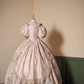 Vintage Wedding Dress V-neck Pleated Lace Wedding Dress  D3604