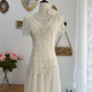 Vintage Wedding Dress V-neck Lace Pleated Tulle Wedding Dress  D3605