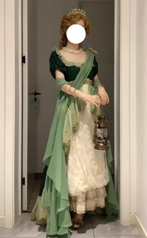 Charming Prom Dress Square Neck Pleated Lace Evening Dress Birthday Party Dress   D3606