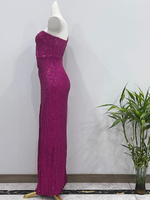 Glänzendes Ballkleid mit herzförmigem Pailletten-Meerjungfrauen-Abendkleid, Galakleid, Geburtstagspartykleid, D3415