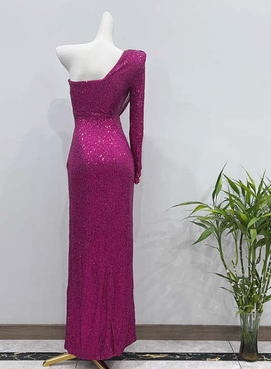 Glänzendes Ballkleid mit herzförmigem Pailletten-Meerjungfrauen-Abendkleid, Galakleid, Geburtstagspartykleid, D3415