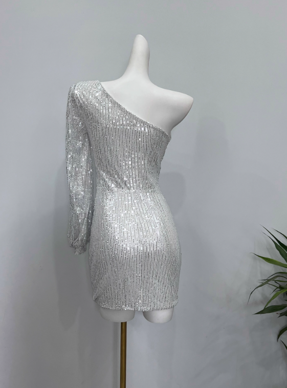 Robe de soirée courte plissée à bretelles spaghetti, tenue de soirée d'anniversaire, robe de cocktail D3339