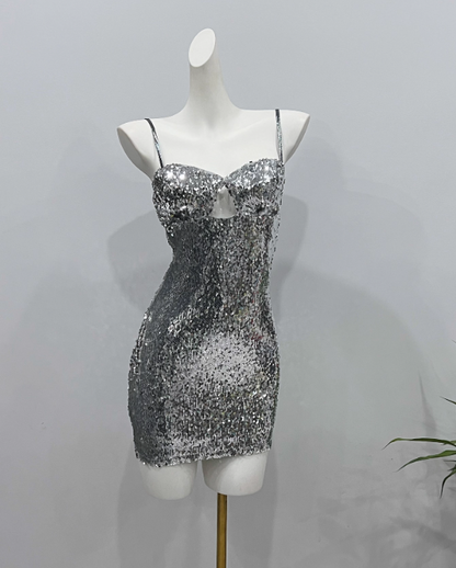 Robe de soirée courte plissée à bretelles spaghetti, tenue de soirée d'anniversaire, robe de cocktail D3339