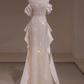 Beauty Brautkleid A-Linie Herzausschnitt Plissee Brautkleid D3302
