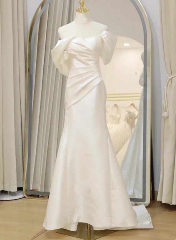 Beauty Brautkleid A-Linie Herzausschnitt Plissee Brautkleid D3302