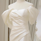 Beauty Brautkleid A-Linie Herzausschnitt Plissee Brautkleid D3302