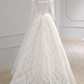 Robe de mariée beauté A-Line, décolleté en cœur, plissée, D3302