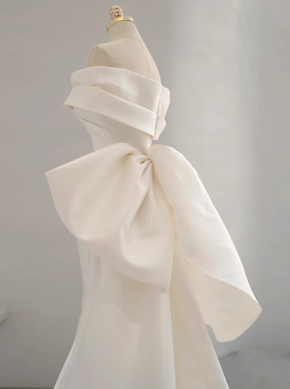 Beauty Brautkleid A-Linie Herzausschnitt Plissee Brautkleid D3302