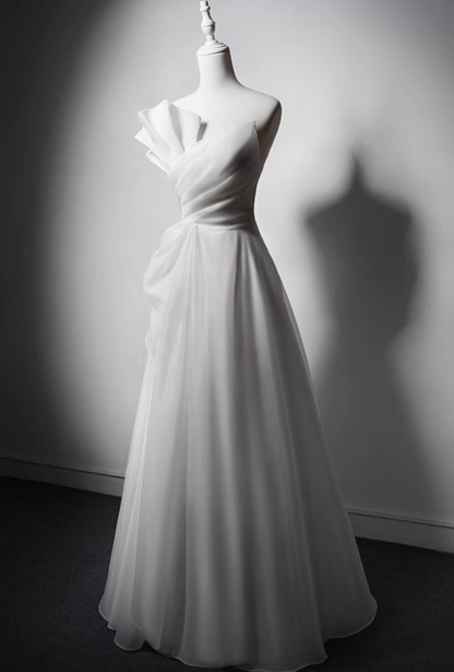 Beauty Brautkleid A-Linie Herzausschnitt Plissee Brautkleid D3302