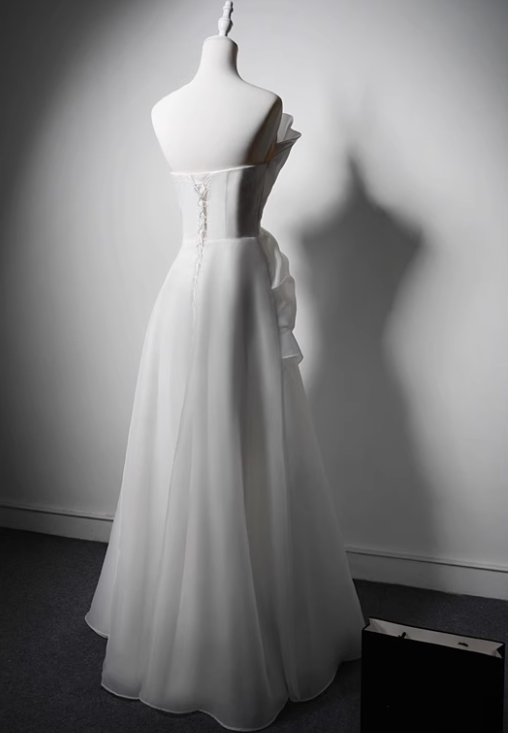Beauty Brautkleid A-Linie Herzausschnitt Plissee Brautkleid D3302