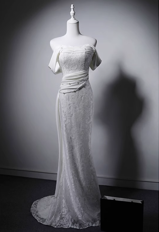 Beauty Brautkleid A-Linie Herzausschnitt Plissee Brautkleid D3302