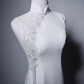 Minimalist Wedding Dress High Collar Mermaid Wedding Dress  D3641