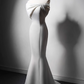Robe de mariée beauté A-Line, décolleté en cœur, plissée, D3302