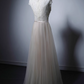 New Arrival Prom Dress A Line Crew Neck Tulle Evening Gown Prom Dress    D3652
