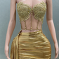 Sexy Homecoming Dress Gold Sweetheart Pleated Short Prom Dress Cocktail Dress Birthday Party Dress   D3654