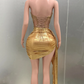 Sexy Homecoming Dress Gold Sweetheart Pleated Short Prom Dress Cocktail Dress Birthday Party Dress   D3654