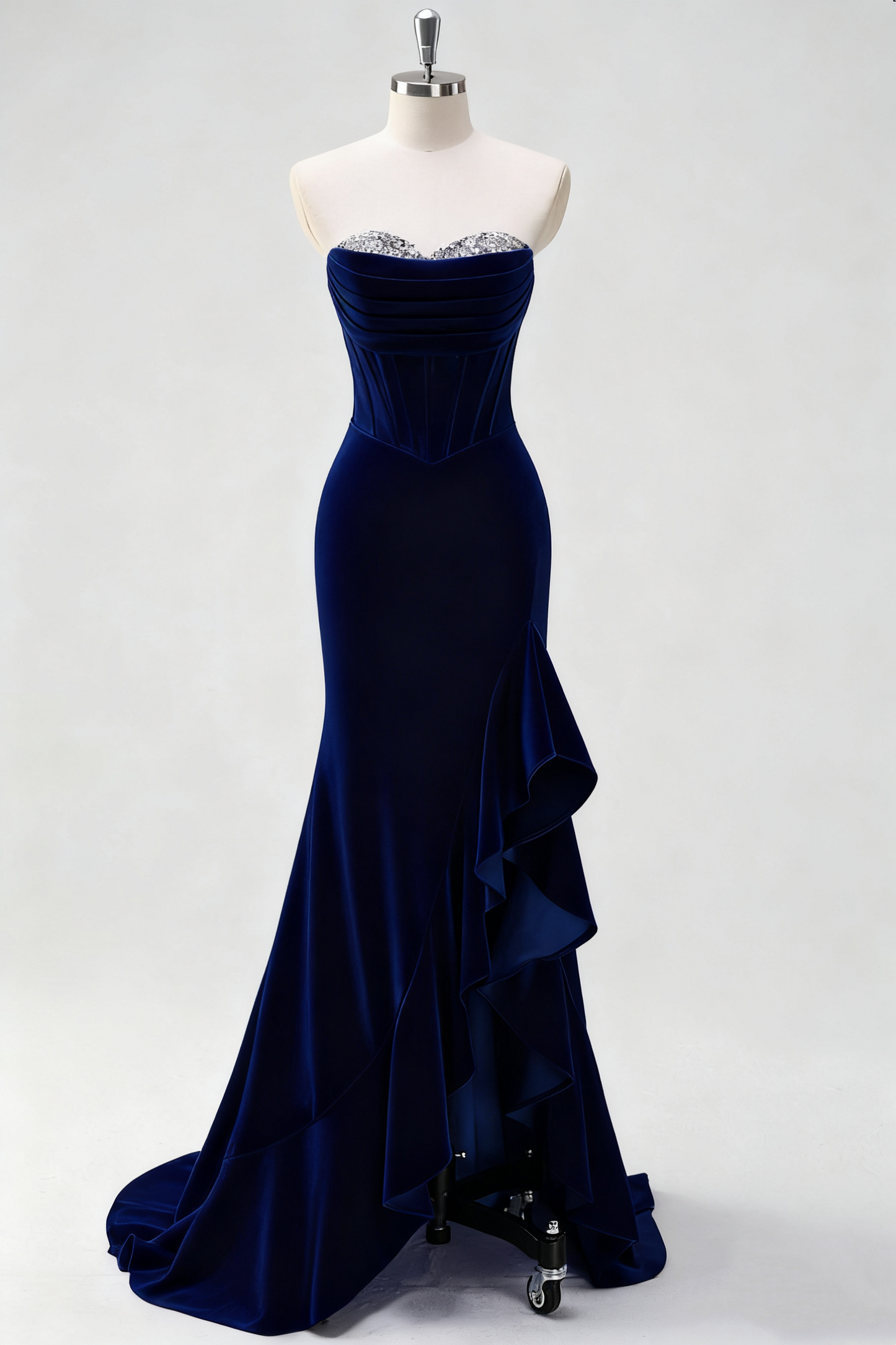 Elegant Prom Dress Sweetheart Pleated Ruffle Evening Dress Gala Dress    D3655