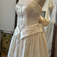 Vintage Wedding Dress A Line Strapless Pleated Wedding Dress  D3660