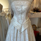 Vintage Wedding Dress A Line Strapless Pleated Wedding Dress  D3660