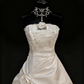 Robe de mariée beauté A-Line, décolleté en cœur, plissée, D3302