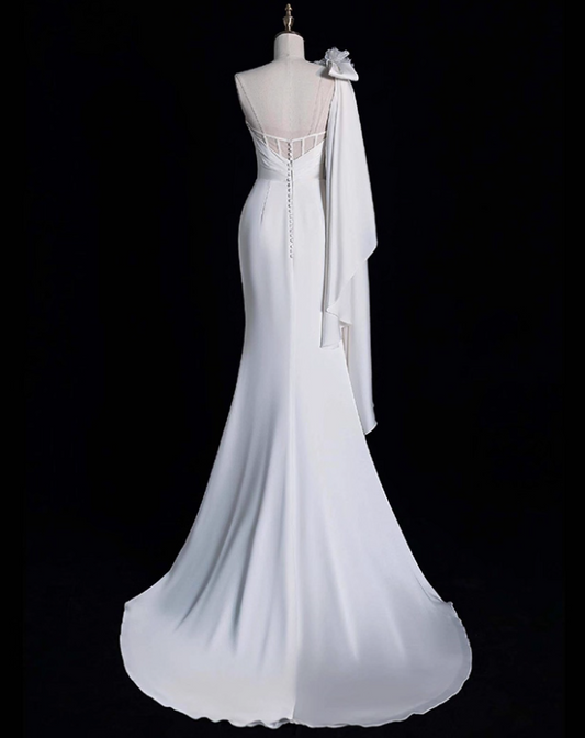 Beauty Brautkleid A-Linie Herzausschnitt Plissee Brautkleid D3302