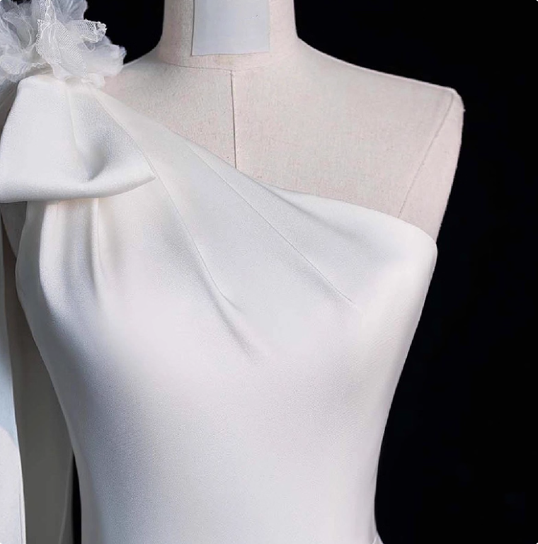 Beauty Brautkleid A-Linie Herzausschnitt Plissee Brautkleid D3302