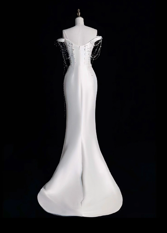 Beauty Brautkleid A-Linie Herzausschnitt Plissee Brautkleid D3302