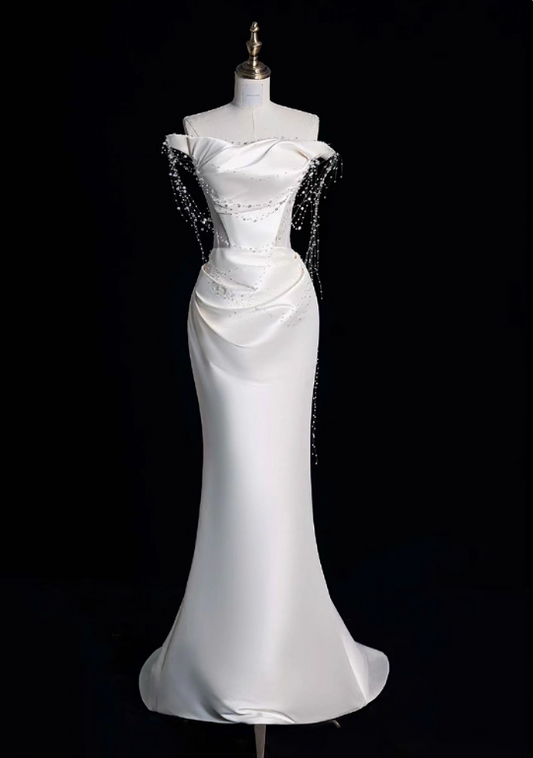 Beauty Brautkleid A-Linie Herzausschnitt Plissee Brautkleid D3302