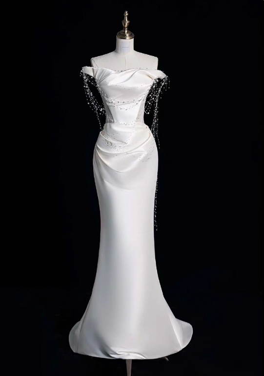 Beauty Brautkleid A-Linie Herzausschnitt Plissee Brautkleid D3302