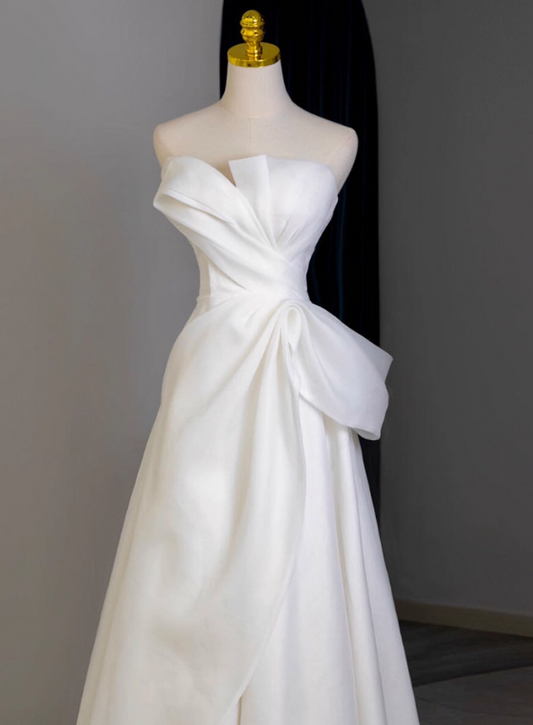 Beauty Brautkleid A-Linie Herzausschnitt Plissee Brautkleid D3302
