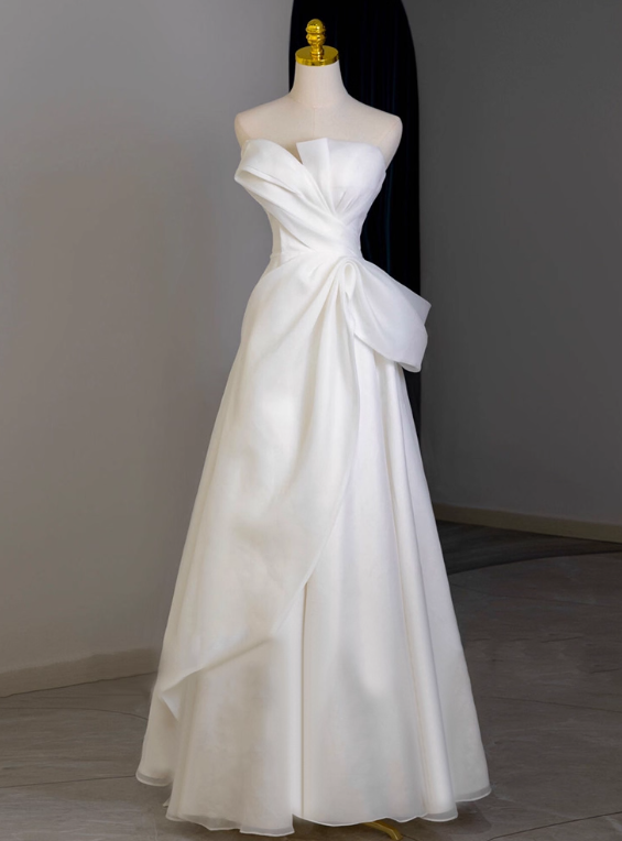 Beauty Brautkleid A-Linie Herzausschnitt Plissee Brautkleid D3302
