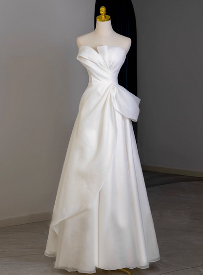 Beauty Brautkleid A-Linie Herzausschnitt Plissee Brautkleid D3302
