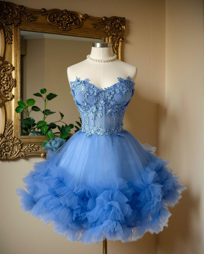 Beauty Homecoming-Kleid Spaghettiträger Plissee Kurzes Ballkleid Geburtstagsparty-Outfits Cocktailkleid D3339