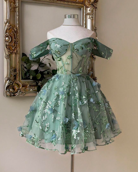 Stunning Homecoming Dress Off Shoulder Pleated Short Prom Dress Birthday Party Outfits       D3675