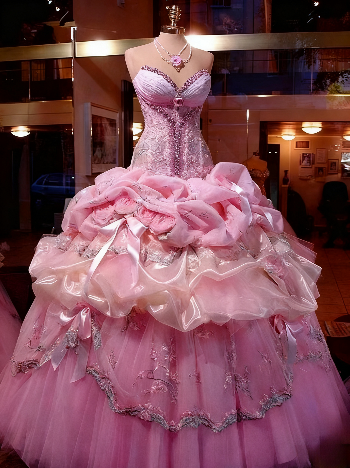 Glänzendes Ballkleid mit herzförmigem Pailletten-Meerjungfrauen-Abendkleid, Galakleid, Geburtstagspartykleid, D3415