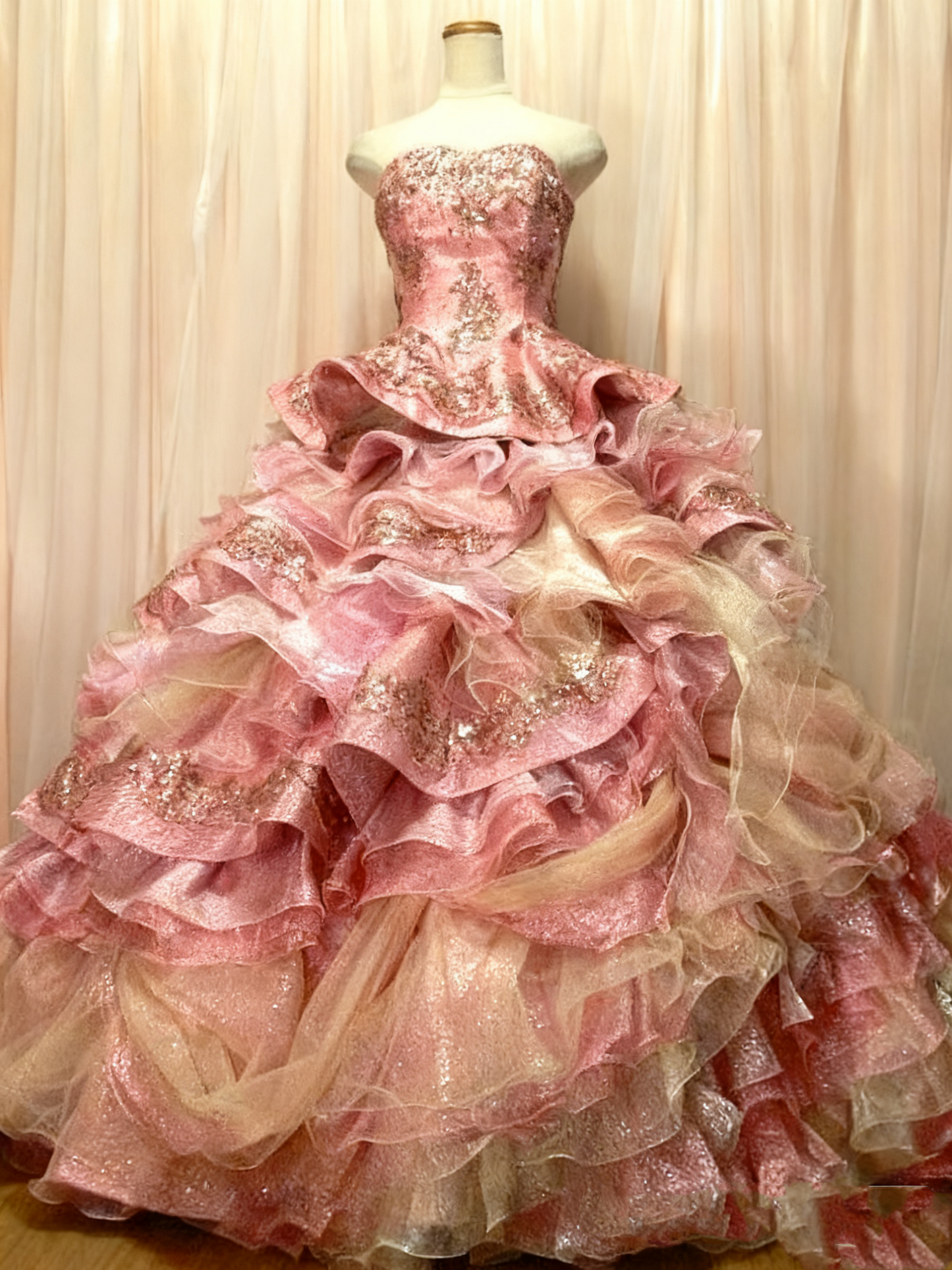 Glänzendes Ballkleid mit herzförmigem Pailletten-Meerjungfrauen-Abendkleid, Galakleid, Geburtstagspartykleid, D3415