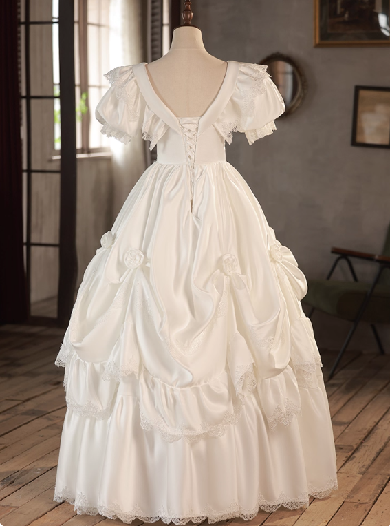 Beauty Brautkleid A-Linie Herzausschnitt Plissee Brautkleid D3302