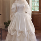 Vintage Wedding Dress Off Shoulder Pleated Wedding Dress D3684
