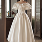 Robe de mariée beauté A-Line, décolleté en cœur, plissée, D3302