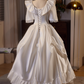 Robe de mariée beauté A-Line, décolleté en cœur, plissée, D3302