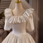 Robe de mariée beauté A-Line, décolleté en cœur, plissée, D3302
