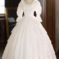 Robe de mariée beauté A-Line, décolleté en cœur, plissée, D3302