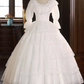Robe de mariée beauté A-Line, décolleté en cœur, plissée, D3302