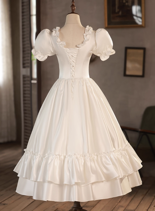 Robe de mariée beauté A-Line, décolleté en cœur, plissée, D3302