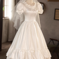 Robe de mariée beauté A-Line, décolleté en cœur, plissée, D3302