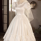 Robe de mariée beauté A-Line, décolleté en cœur, plissée, D3302
